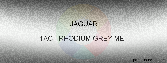 Jaguar paint 1AC Rhodium Grey Met.