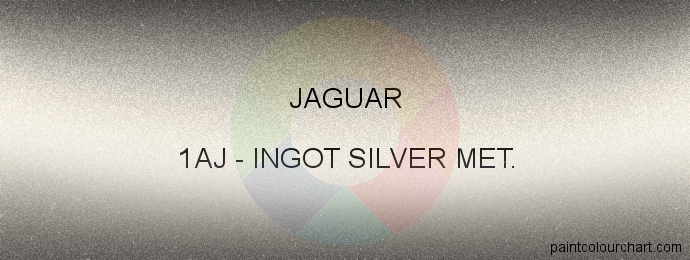 Jaguar paint 1AJ Ingot Silver Met.