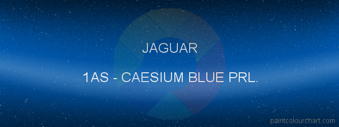 Jaguar paint 1AS Caesium Blue Prl.