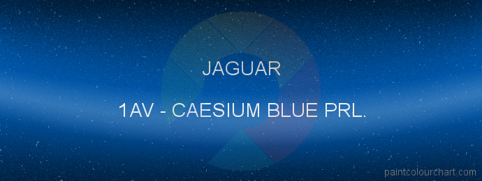 Jaguar paint 1AV Caesium Blue Prl.