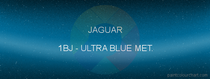 Jaguar paint 1BJ Ultra Blue Met.