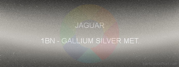 Jaguar paint 1BN Gallium Silver Met.