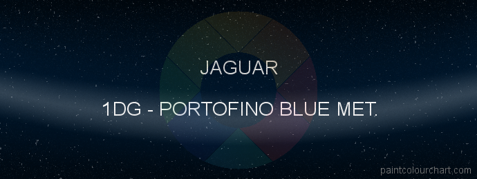 Jaguar paint 1DG Portofino Blue Met.