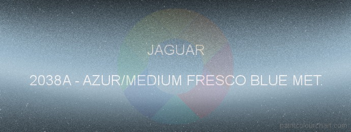 Jaguar paint 2038A Azur/medium Fresco Blue Met.