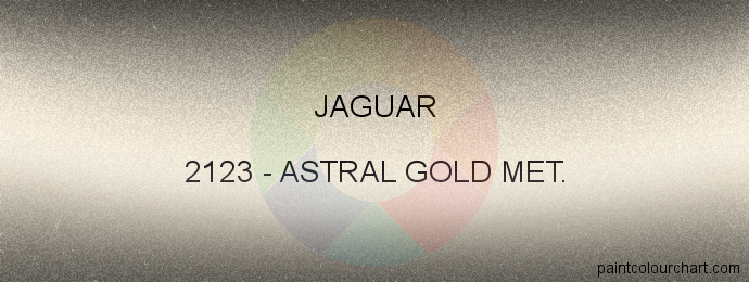 Jaguar paint 2123 Astral Gold Met.