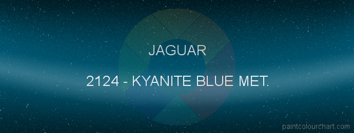 Jaguar paint 2124 Kyanite Blue Met.