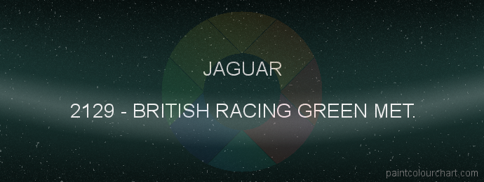 Jaguar paint 2129 British Racing Green Met.