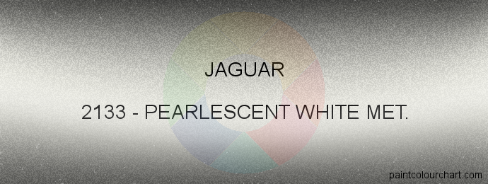 Jaguar paint 2133 Pearlescent White Met.