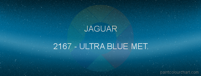 Jaguar paint 2167 Ultra Blue Met.