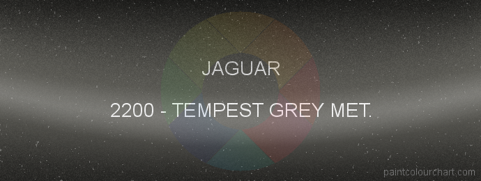 Jaguar paint 2200 Tempest Grey Met.