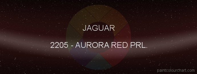 Jaguar paint 2205 Aurora Red Prl.