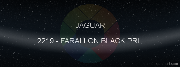 Jaguar paint 2219 Farallon Black Prl.