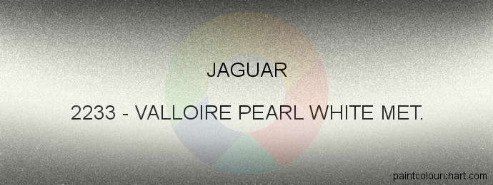 Jaguar paint 2233 Valloire Pearl White Met.