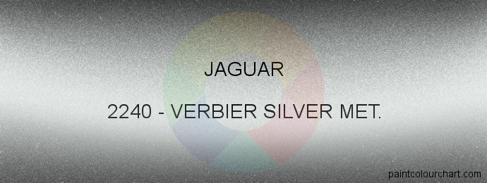 Jaguar paint 2240 Verbier Silver Met.