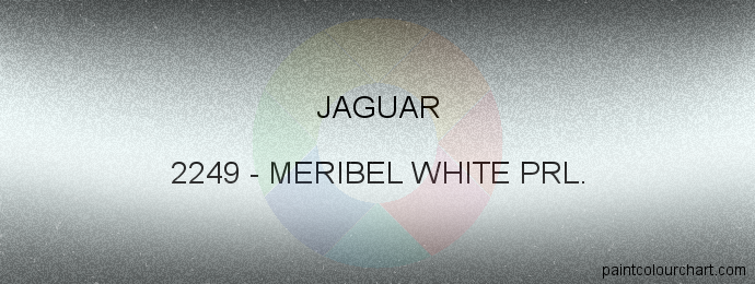 Jaguar paint 2249 Meribel White Prl.