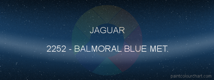 Jaguar paint 2252 Balmoral Blue Met.