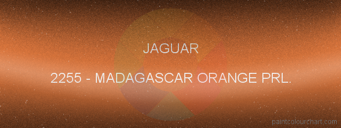 Jaguar paint 2255 Madagascar Orange Prl.