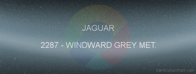 Jaguar paint 2287 Windward Grey Met.
