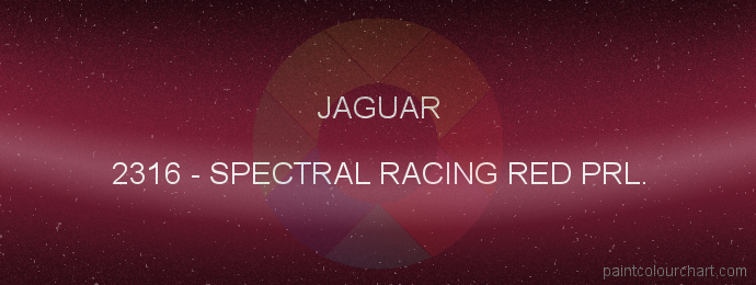 Jaguar paint 2316 Spectral Racing Red Prl.