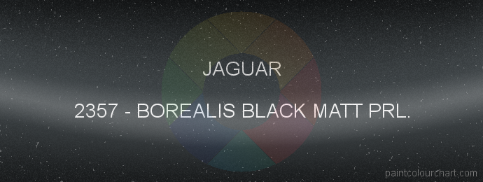 Jaguar paint 2357 Borealis Black Matt Prl.