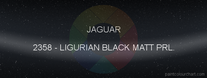 Jaguar paint 2358 Ligurian Black Matt Prl.