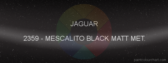 Jaguar paint 2359 Mescalito Black Matt Met.