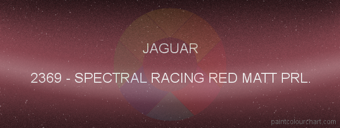Jaguar paint 2369 Spectral Racing Red Matt Prl.