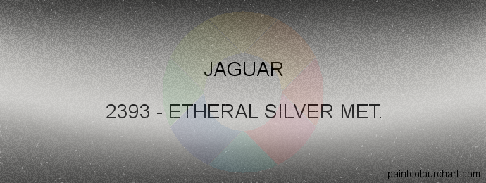 Jaguar paint 2393 Etheral Silver Met.