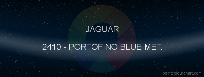 Jaguar paint 2410 Portofino Blue Met.