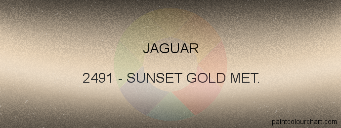 Jaguar paint 2491 Sunset Gold Met.