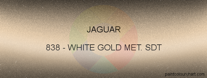 Jaguar paint 838 White Gold Met. Sdt