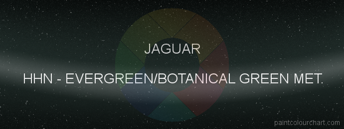 Jaguar paint HHN Evergreen/botanical Green Met.