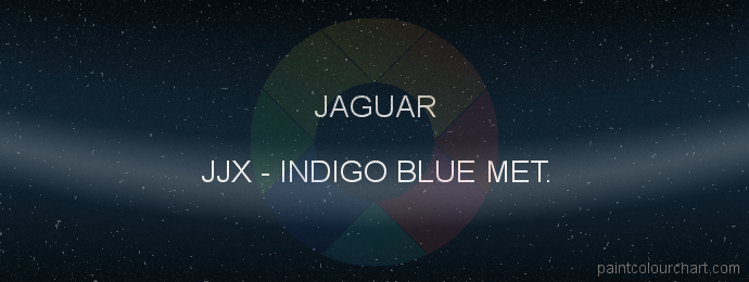 Jaguar paint JJX Indigo Blue Met.
