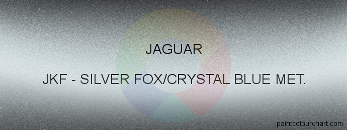 Jaguar paint JKF Silver Fox/crystal Blue Met.