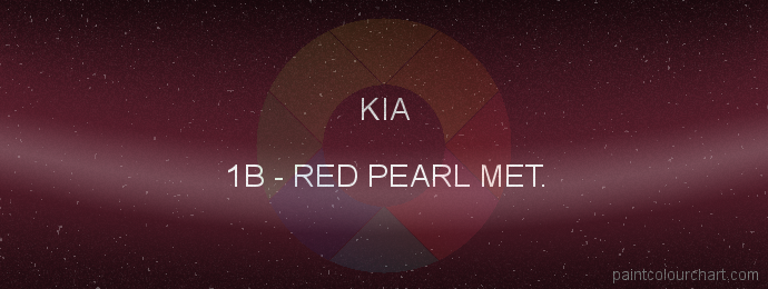 Kia paint 1B Red Pearl Met.