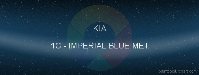 Kia paint 1C Imperial Blue Met.