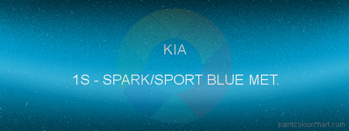 Kia paint 1S Spark/sport Blue Met.