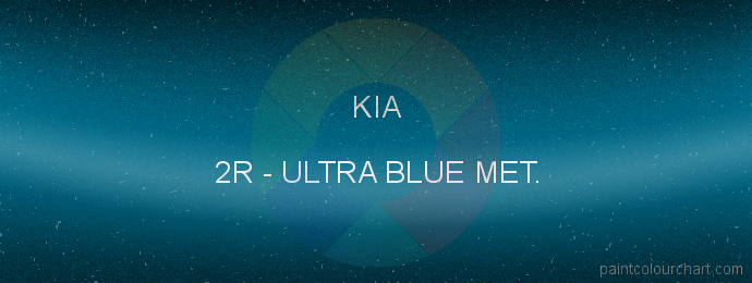 Kia paint 2R Ultra Blue Met.