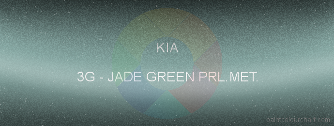 Kia paint 3G Jade Green Prl.met.