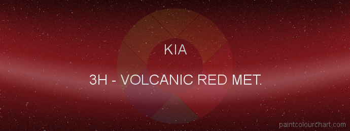 Kia paint 3H Volcanic Red Met.