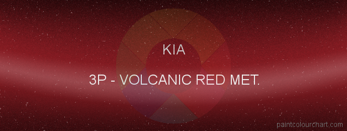 Kia paint 3P Volcanic Red Met.