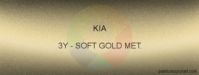 Kia paint 3Y Soft Gold Met.