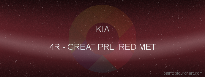 Kia paint 4R Great Prl. Red Met.