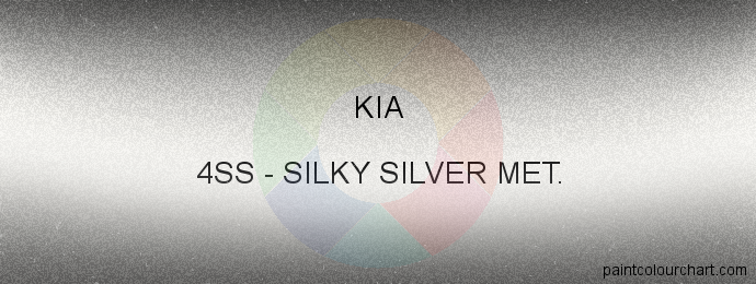 Kia paint 4SS Silky Silver Met.