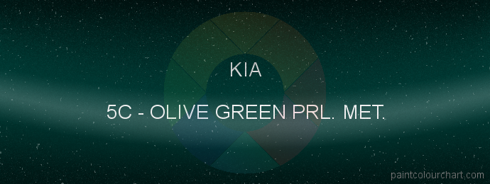 Kia paint 5C Olive Green Prl. Met.