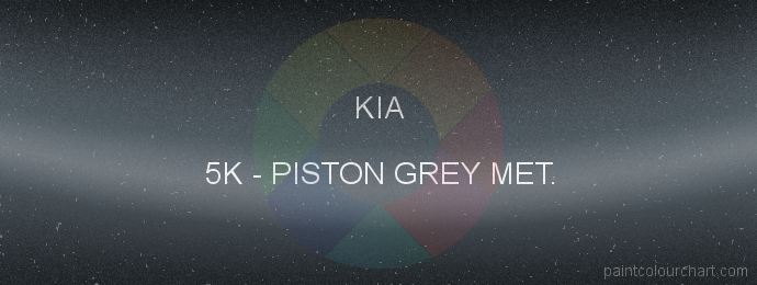 Kia paint 5K Piston Grey Met.