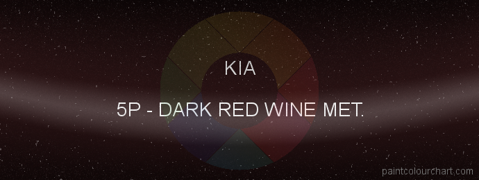 Kia paint 5P Dark Red Wine Met.