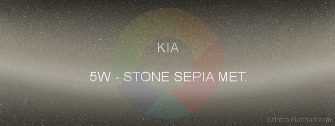 Kia paint 5W Stone Sepia Met.