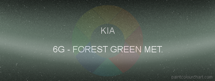 Kia paint 6G Forest Green Met.