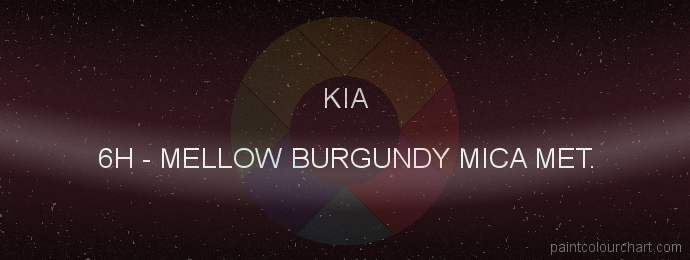 Kia paint 6H Mellow Burgundy Mica Met.